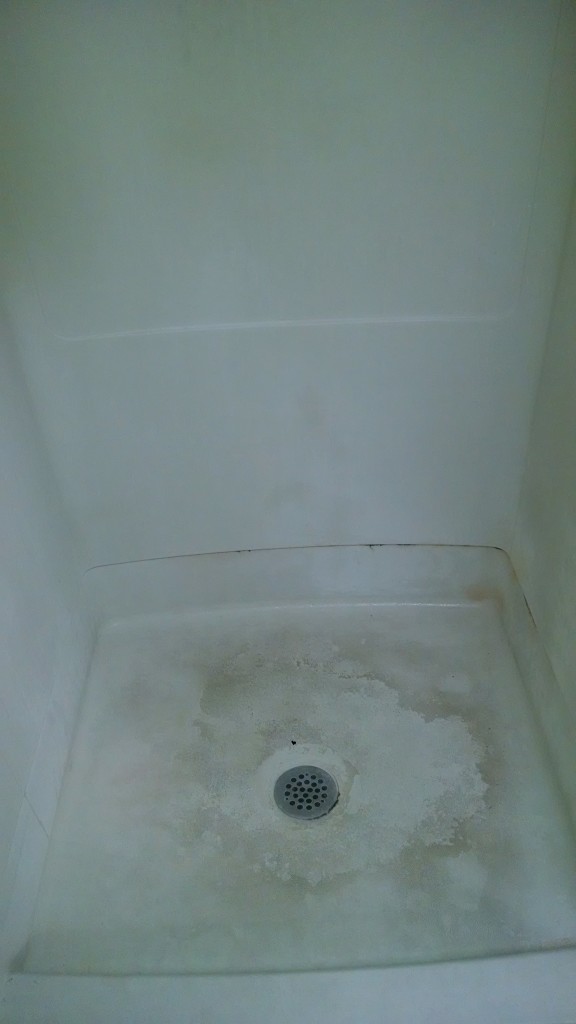 Dirty Shower Floor Before